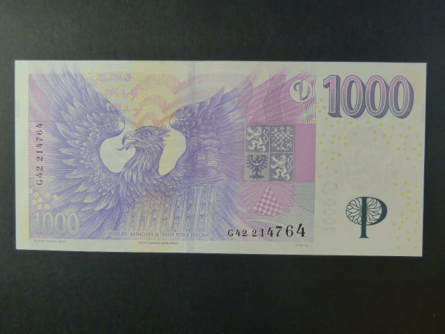 1000 Kč 2008 série G 42