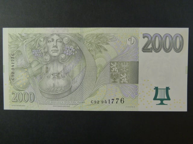 2000 Kč 2007 série C 92