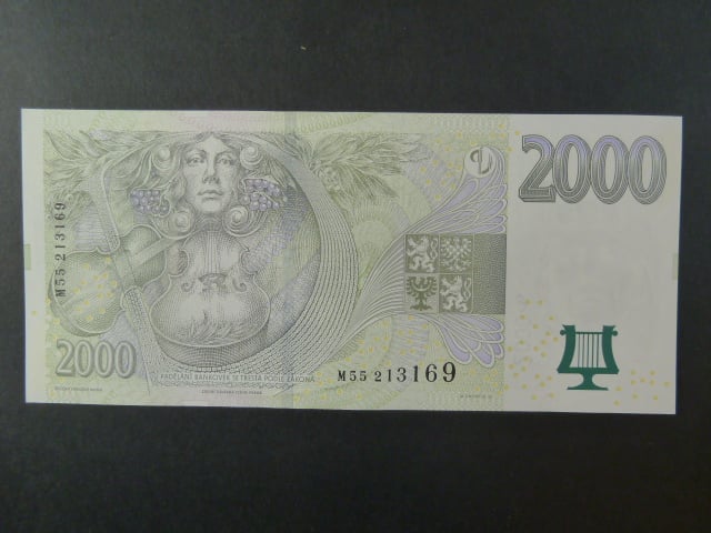 2000 Kč 2007 série M 55