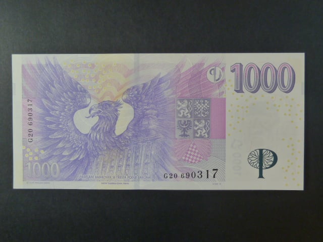1000 Kč 2008 série G 20