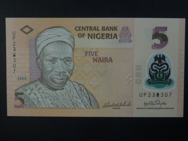 NIGÉRIE, 5 Naira 2006, 6-místný číslovač, BNB. B230a, Pi. 32