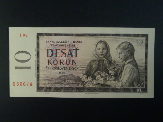 10 Kčs 1960 série J 08