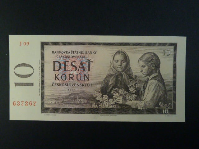10 Kčs 1960 série J 09