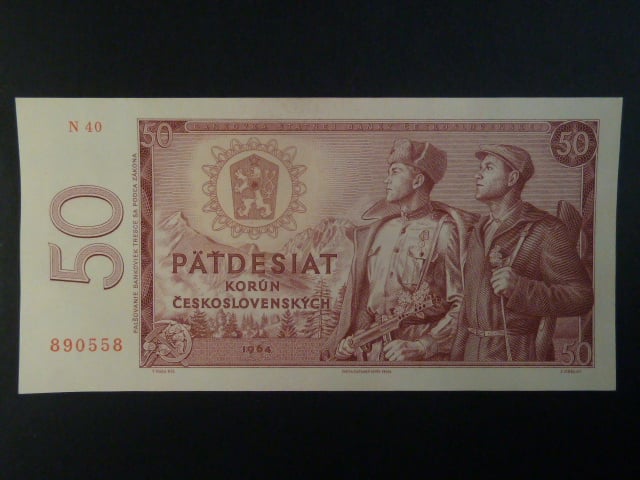 50 Kčs 1964 série N 40 II.deska