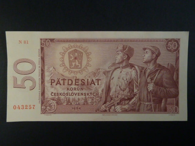 50 Kčs 1964 série N 81 III.deska