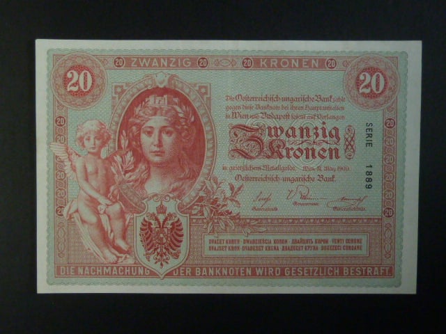 20 K 1900 série 1889, krásná zachovalost
