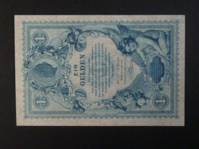 1 Gulden 1888 série Db 42, Ri. 147