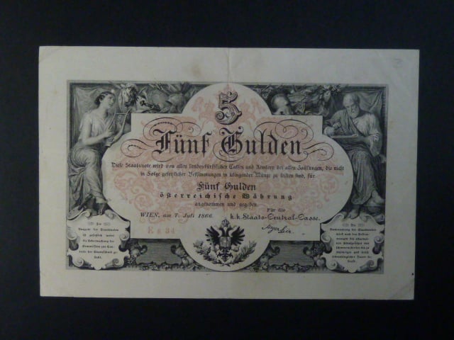 5 Gulden 1866 série Es 34