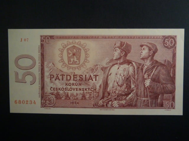 50 Kčs 1964 série J 07