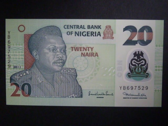 NIGÉRIE, 20 Naira 2011, BNB. B232i, Pi. 34