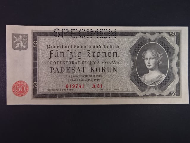 50 K 1940 série A 31, perforace SPECIMEN