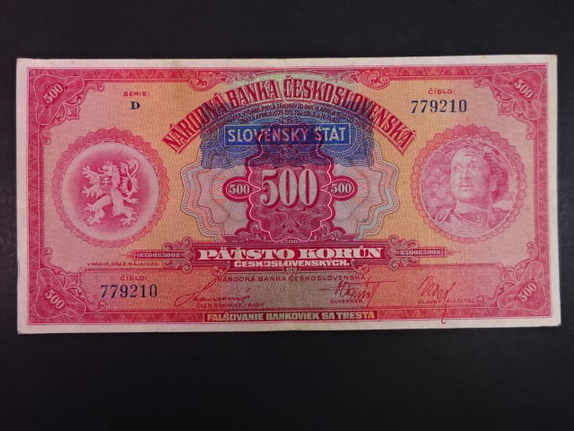 500 Ks 1929/1939 s přetiskem série D