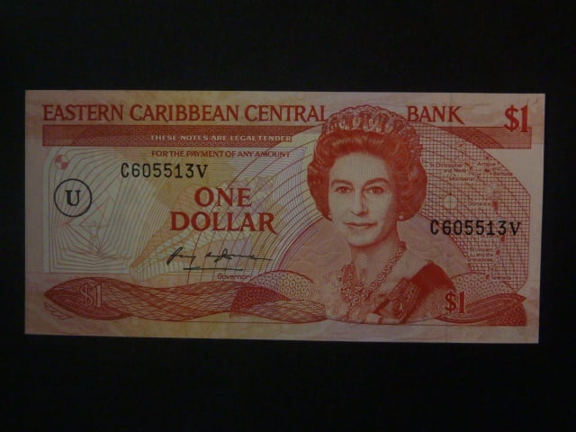 VÝCHODOKARIBSKÉ STÁTY, Anguilla 1 Dollar 1988, BNB. B201u, Pi. 17