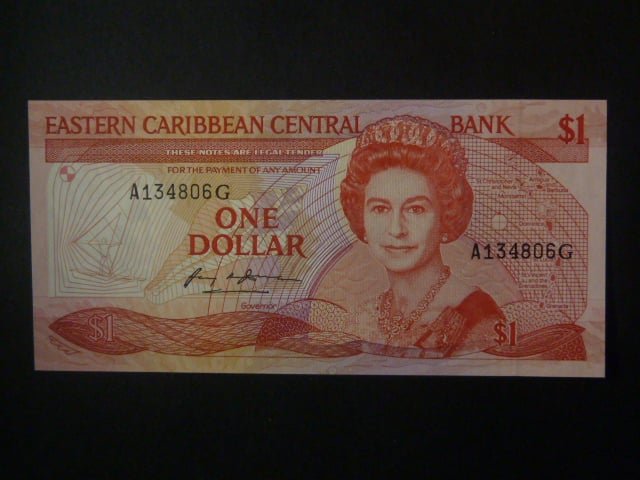 VÝCHODOKARIBSKÉ STÁTY, Grenada 1 Dollar 1986, BNB. B201g, Pi. 17