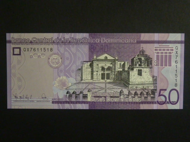 DOMINIKÁNA, 50 Pesos 2023, BNB. B727f