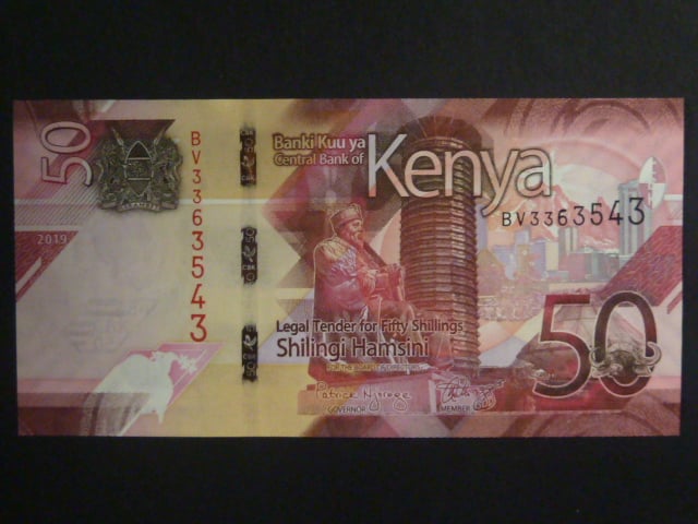 KEŇA, 50 Shillings 2019, BNB. B144a