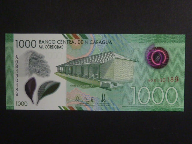 NIKARAGUA, 1000 Córdobas 18 DE OCT 2017 (intro 2019) BNB. B515a
