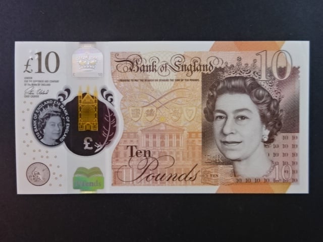 10 Pounds 2016 Cleland, BNB. B204a, Pi. 395