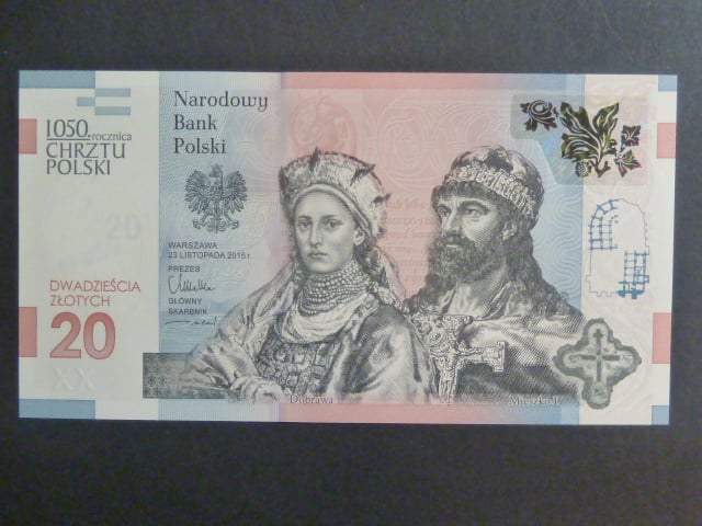 20 Zlotych 2015 pamětní, série AB, BNB BNP820a