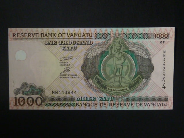 VANUATU, 1000 Vatu 2009 série MM, RESERVE BANK, BNB. B205c, Pi. 10