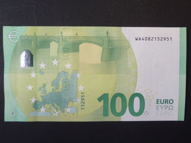 100 Euro 2019 s.WA, Německo podpis Lagarde, W004