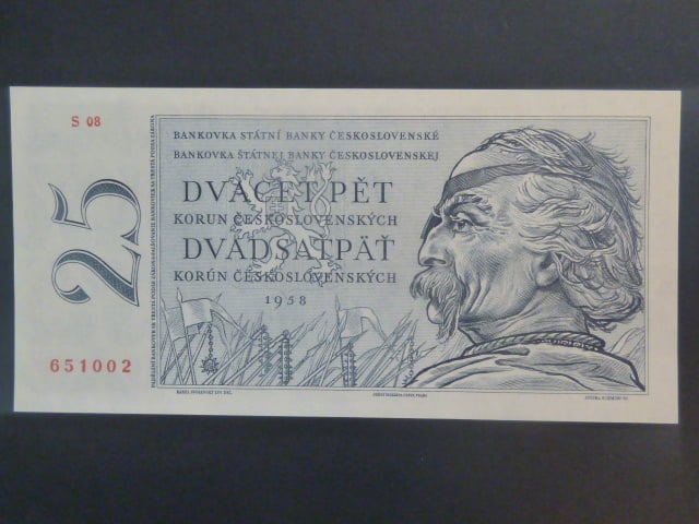 25 Kčs 1958 série S 08