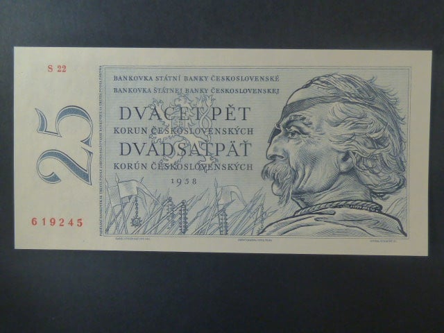 25 Kčs 1958 série S 22