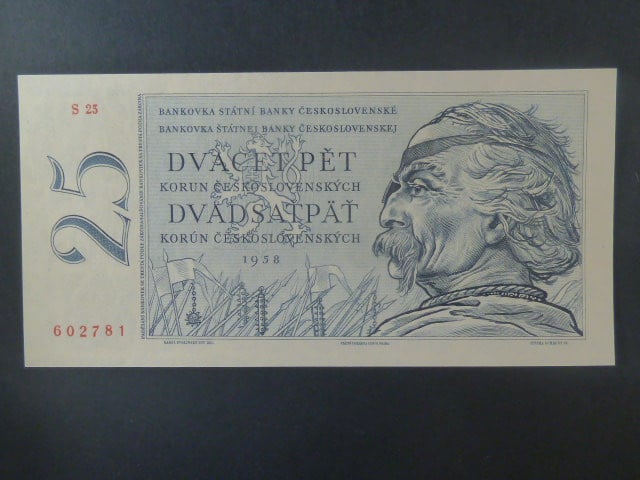 25 Kčs 1958 série S 25