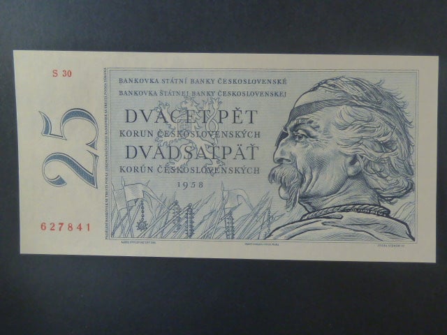 25 Kčs 1958 série S 30