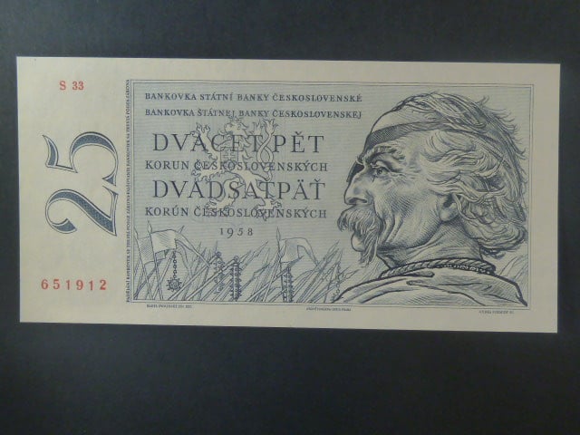 25 Kčs 1958 série S 33