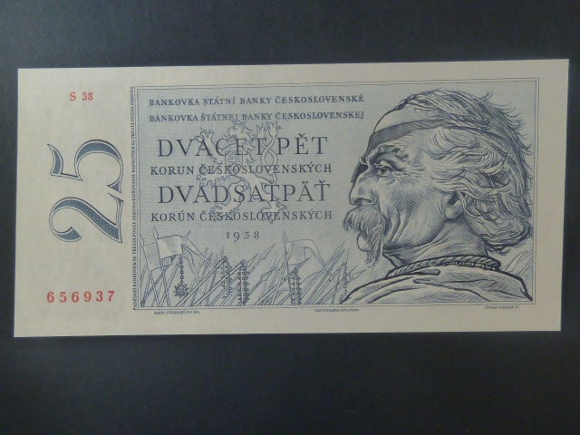 25 Kčs 1958 série S 38