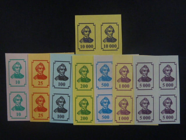 Sada kolků 4x 10-10000