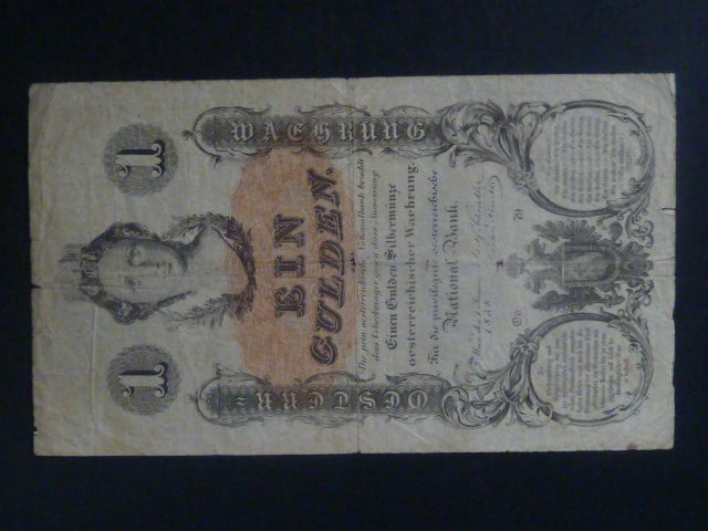 1 Gulden 1858 série Oo 79