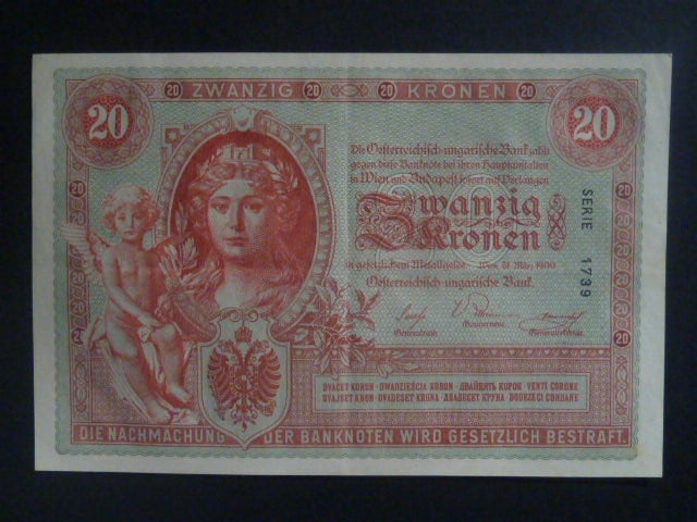 20 K 1900 série 1739, krásná zachovalost