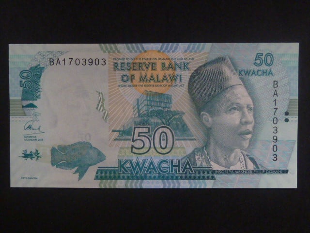 MALAWI, 50 Kwacha 2016, BNB. B158c, Pi. 64c