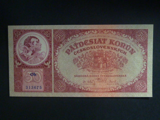 50 Kč 1929 série Ob