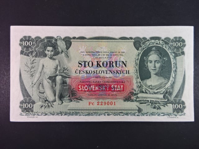 100 Ks 1931/1940 s přetiskem série Nc, III.vydání