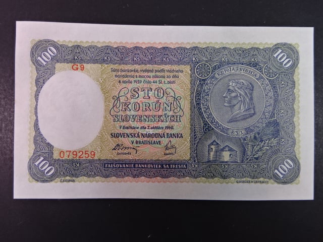 100 Ks 1940 I.vydání série G9