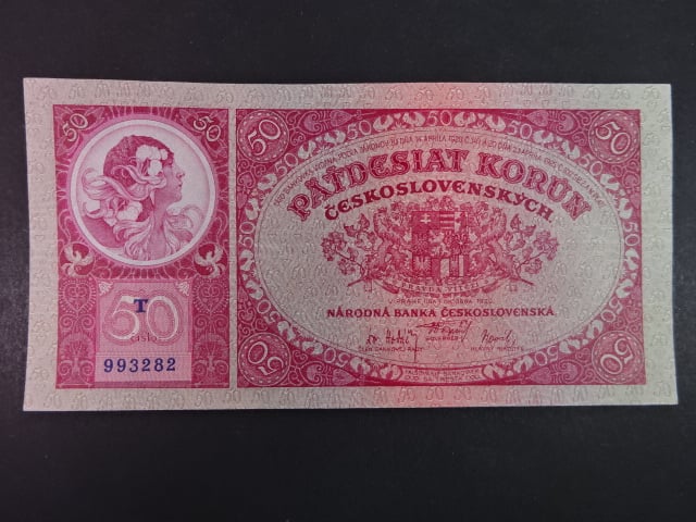 50 Kč 1929 série T