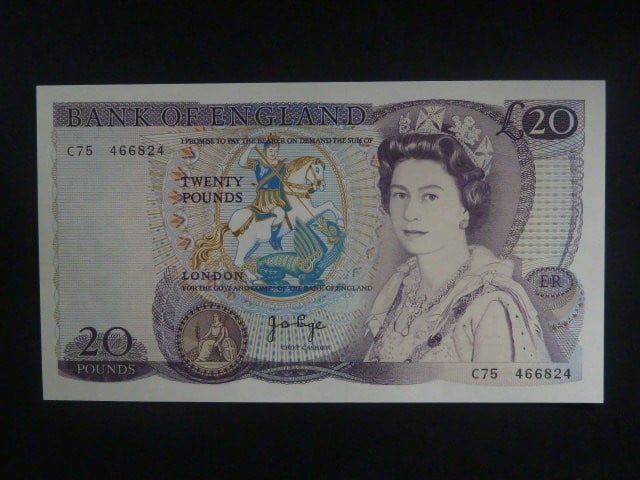 20 Pounds 1970, BNB. B187b, Pi. 380b