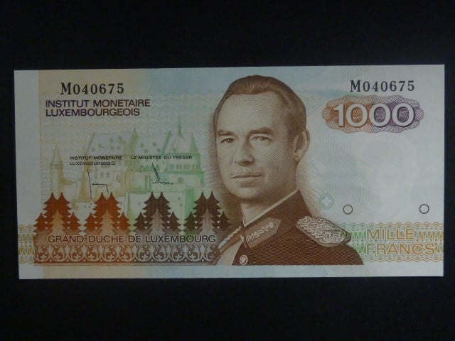 1000 Francs 1985, BNB. B402a, Pi. 59