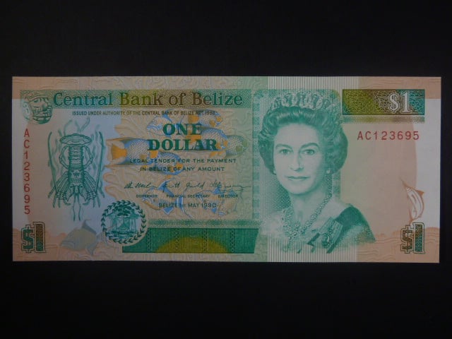 BELIZE, 1 Dollar 1990, BNB. B309a, Pi. 51