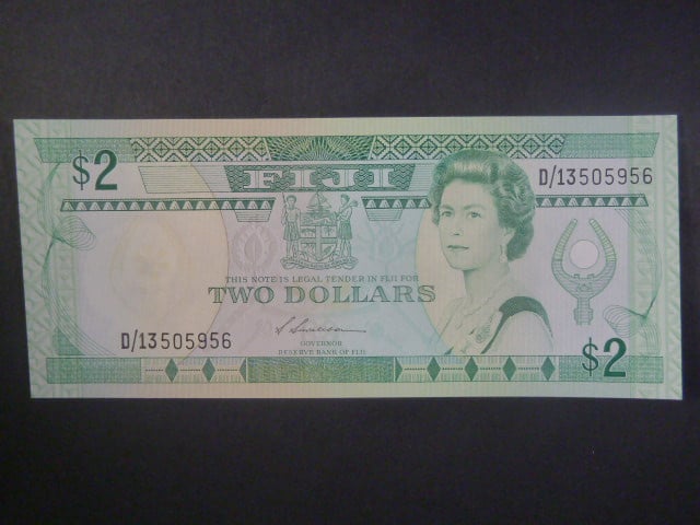 FIDŽI, 2 Dollars 1988, BNB. B502a, Pi. 87