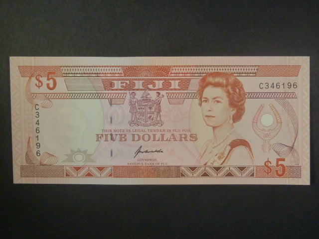 FIDŽI, 5 Dollars 1992, BNB. B506a, Pi. 93
