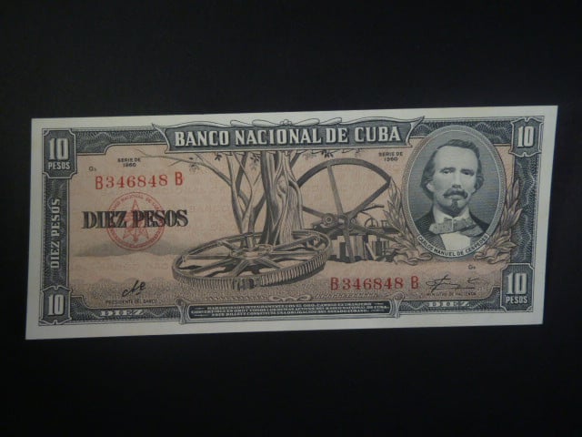 KUBA, 10 Pesos 1960, BNB. B803b, Pi. 79