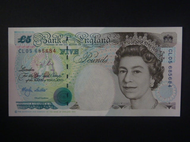 5 Pounds 1999, BNB. B192b, Pi. 382A