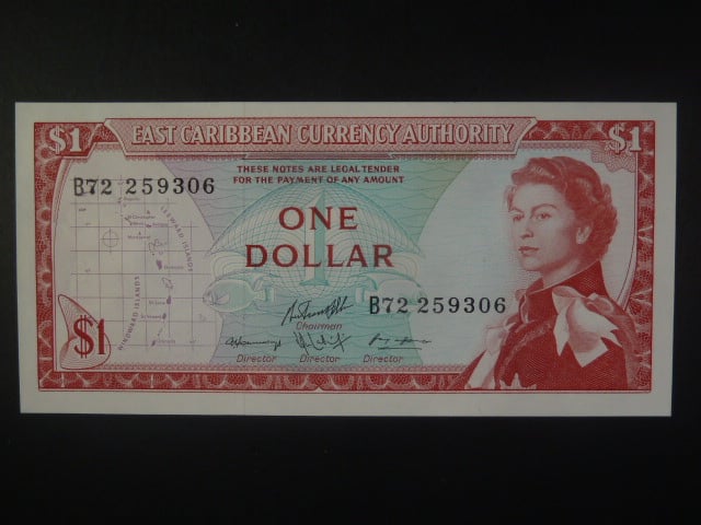 VÝCHODOKARIBSKÉ STÁTY, 1 Dollars 1974, BNB. B101c10, Pi. 13