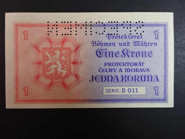 1 K 1940 série D 011, 1x perf. SPECIMEN