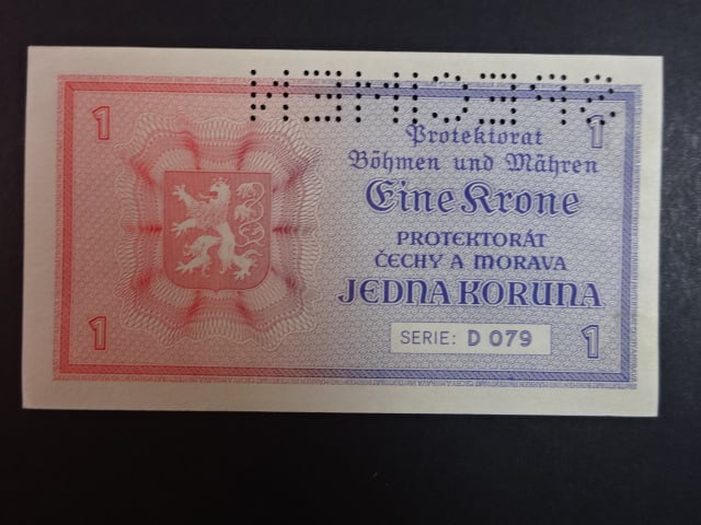 1 K 1940 série D 079, 1x perf. SPECIMEN