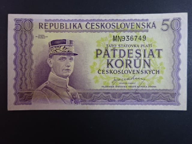 50 Kčs 1945 série MN